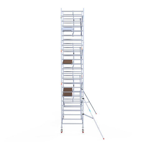 Steigeraanhanger afsluitbaar 305 + Rolsteiger Standaard 135x305 8,2m werkhoogte carbon vloer enkele voorloopleuning