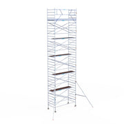 Rolsteiger Original  135x305 12,2m werkhoogte carbon vloer tegen de gevel
