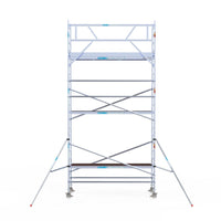 Rolsteiger Original  90x305 7,2m werkhoogte carbon vloer tegen de gevel