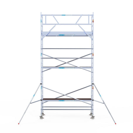 Rolsteiger Original  90x305 7,2m werkhoogte carbon vloer tegen de gevel