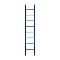 Eurostairs Ladder enkel recht 1x8 sporten BLAUW