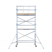Rolsteiger Alumexx Light 135x250 6,2m werkhoogte tegen de gevel