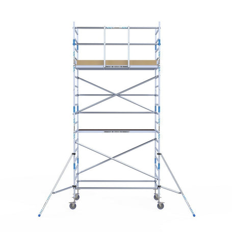 Rolsteiger Alumexx Light 135x250 6,2m werkhoogte tegen de gevel