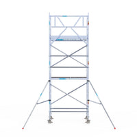 Rolsteiger Original  90x190 6,2m werkhoogte carbon vloer tegen de gevel