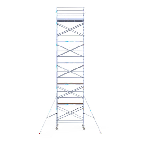 Steigeraanhanger afsluitbaar 250 + Rolsteiger Standaard 135x250 12,2m werkhoogte carbon vloer