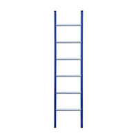 Eurostairs Ladder enkel recht 1x6 sporten BLAUW