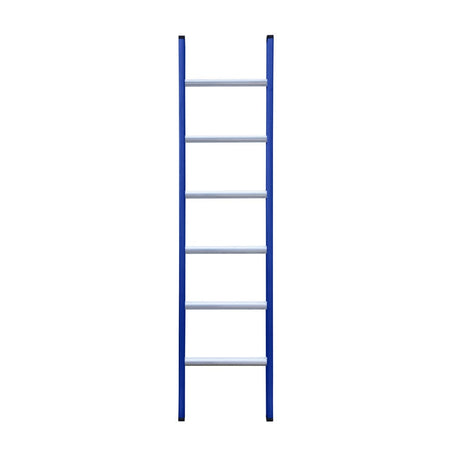 Eurostairs Ladder enkel recht 1x6 sporten BLAUW