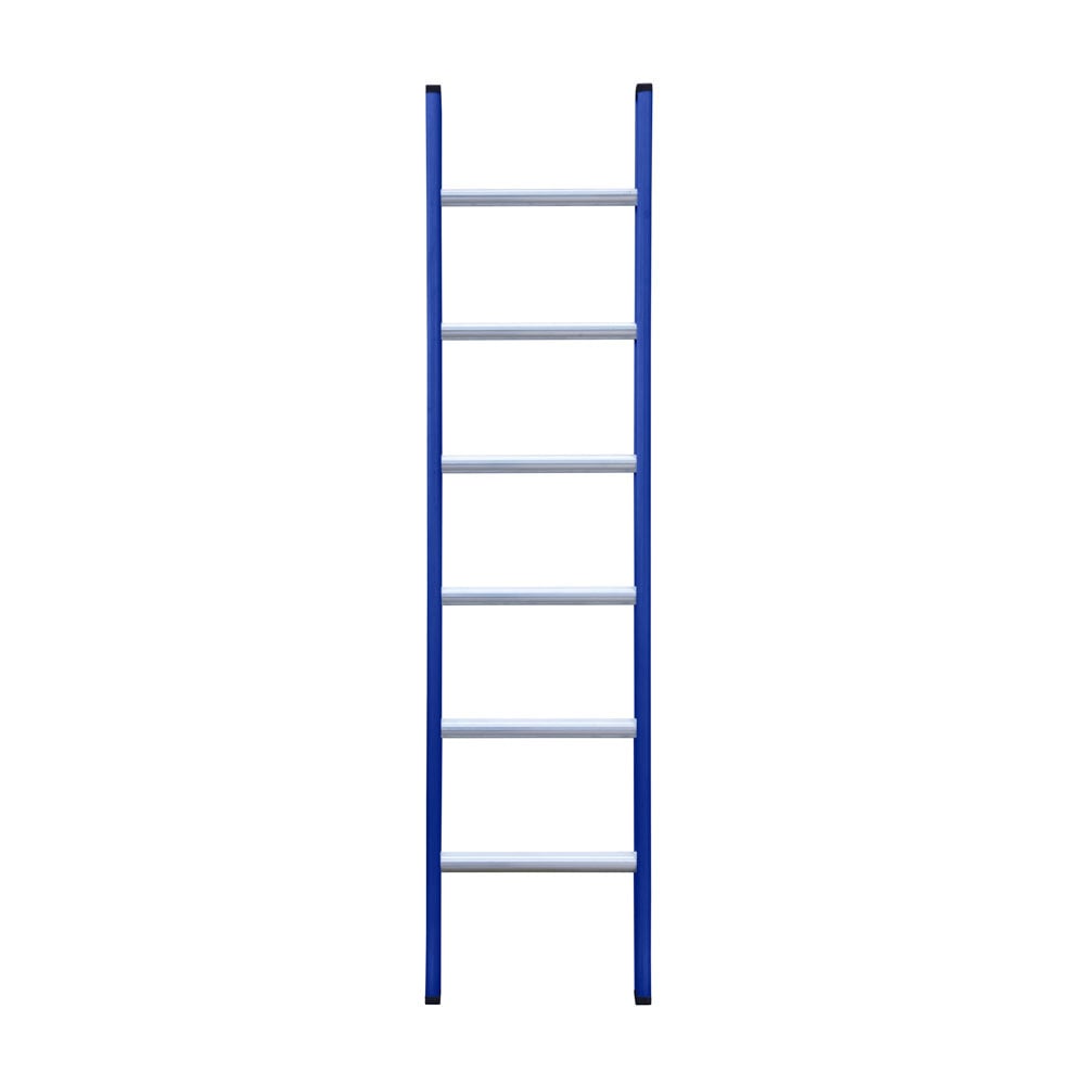 Eurostairs Ladder enkel recht 1x6 sporten BLAUW