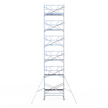 Rolsteiger Professional 135x250 13,2m werkhoogte carbon vloer tegen de gevel