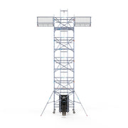 Zonnepanelen steiger 135x250 10,2m werkhoogte incl. Safeguard dakrandbeveiliging