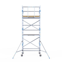 Rolsteiger Alumexx Light 135x190 6,2m werkhoogte tegen de gevel