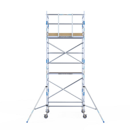 Rolsteiger Alumexx Light 135x190 6,2m werkhoogte tegen de gevel