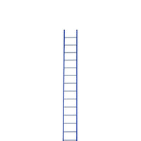 Eurostairs Ladder enkel recht 1x14 sporten BLAUW