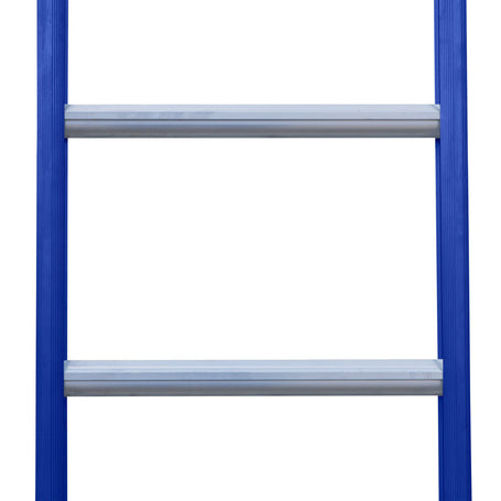Eurostairs Ladder enkel recht 1x20 sporten BLAUW