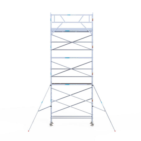 Rolsteiger Original  75x305 9,2m werkhoogte carbon vloer tegen de gevel
