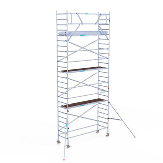 Rolsteiger Original  90x305 8,2m werkhoogte carbon vloer tegen de gevel