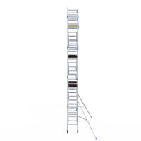 Rolsteiger Alumexx Light 75x250 9,2m werkhoogte tegen de gevel