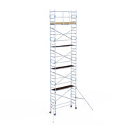 Rolsteiger Alumexx Light 75x250 10,2m werkhoogte tegen de gevel