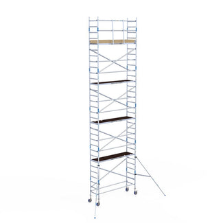 Rolsteiger Alumexx Light 75x250 10,2m werkhoogte tegen de gevel
