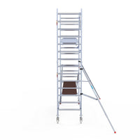 Rolsteiger Original  90x305 5,2m werkhoogte carbon vloer tegen de gevel