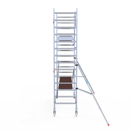 Rolsteiger Original  90x305 5,2m werkhoogte carbon vloer tegen de gevel