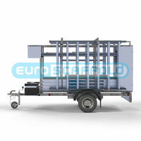 Steigeraanhanger afsluitbaar 250 + Rolsteiger Basic 135x250 10,2m werkhoogte carbon vloer