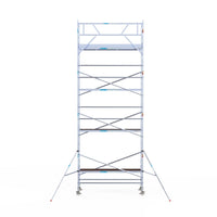 Rolsteiger Original  90x305 9,2m werkhoogte carbon vloer tegen de gevel