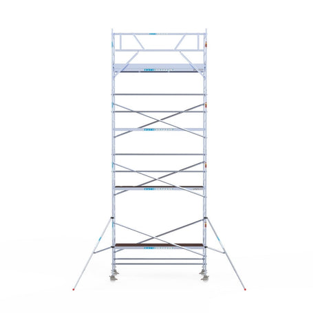 Rolsteiger Original  90x305 9,2m werkhoogte carbon vloer tegen de gevel