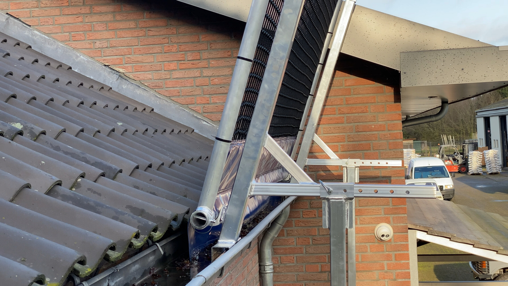 Euroscaffold Dakbeveiliging 9 mtr complete set Schuin Dak