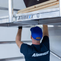 Rolsteiger Alumexx Light 75x250 9,2m werkhoogte tegen de gevel