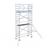 Rolsteiger Original  90x250 6,2m werkhoogte carbon vloer tegen de gevel