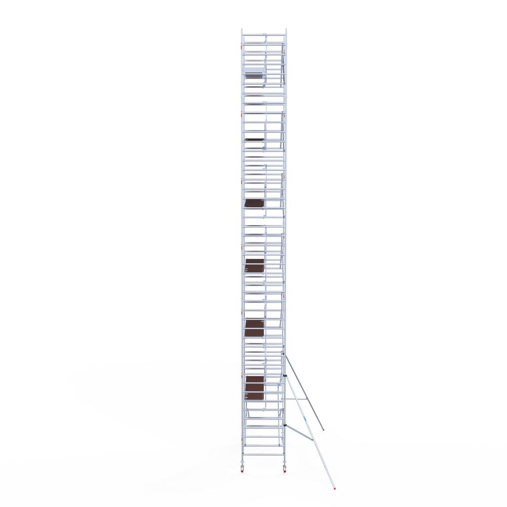 Rolsteiger Professional 135x305 14,2m werkhoogte carbon vloer tegen de gevel
