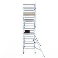 Rolsteiger Alumexx Light 135x250 6,2m werkhoogte tegen de gevel