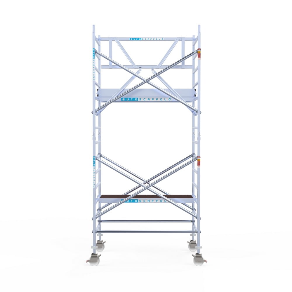 Rolsteiger Professional 135x190 5,2m werkhoogte carbon vloer tegen de gevel