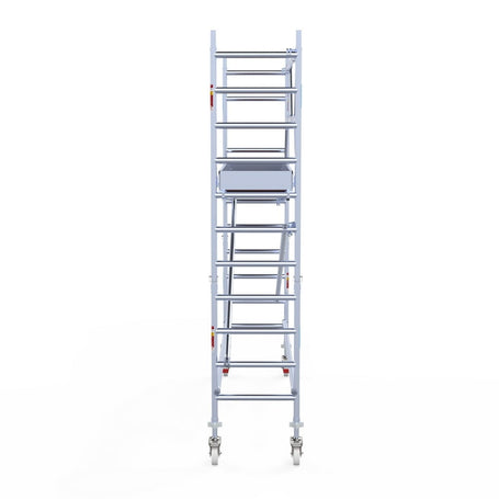 Rolsteiger Original  75x305 4,2m werkhoogte carbon vloer tegen de gevel