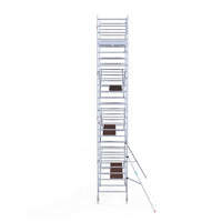 Rolsteiger Original  135x305 9,2m werkhoogte carbon vloer tegen de gevel
