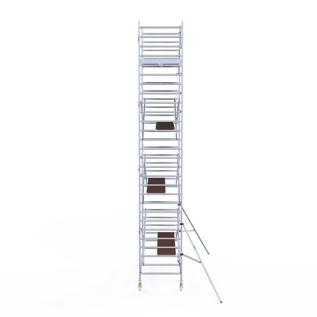 Rolsteiger Original  135x305 9,2m werkhoogte carbon vloer tegen de gevel