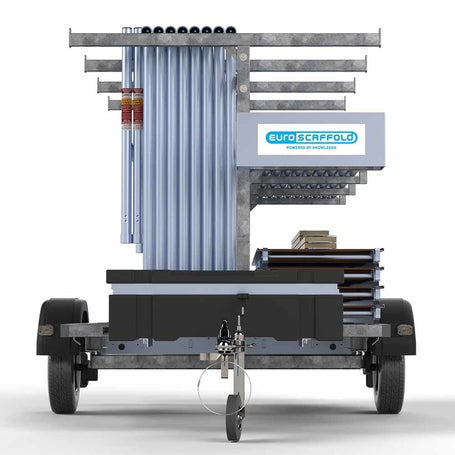 Steigeraanhanger 250 + Rolsteiger Alumexx Light 135x250 8,2m werkhoogte