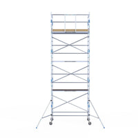 Rolsteiger Alumexx Light 135x250 8,2m werkhoogte tegen de gevel