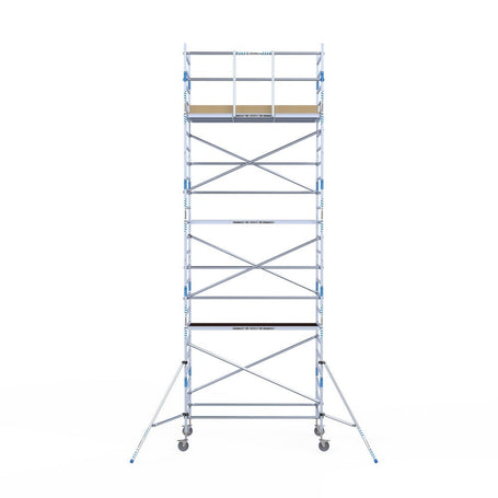 Rolsteiger Alumexx Light 135x250 8,2m werkhoogte tegen de gevel