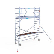 Rolsteiger Original  90x305 5,2m werkhoogte carbon vloer tegen de gevel