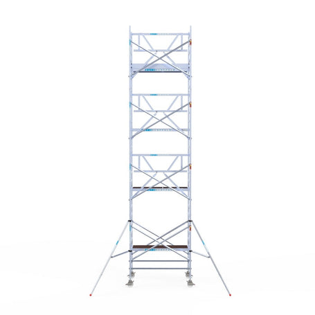 Rolsteiger Professional 135x190 9,2m werkhoogte carbon vloer tegen de gevel