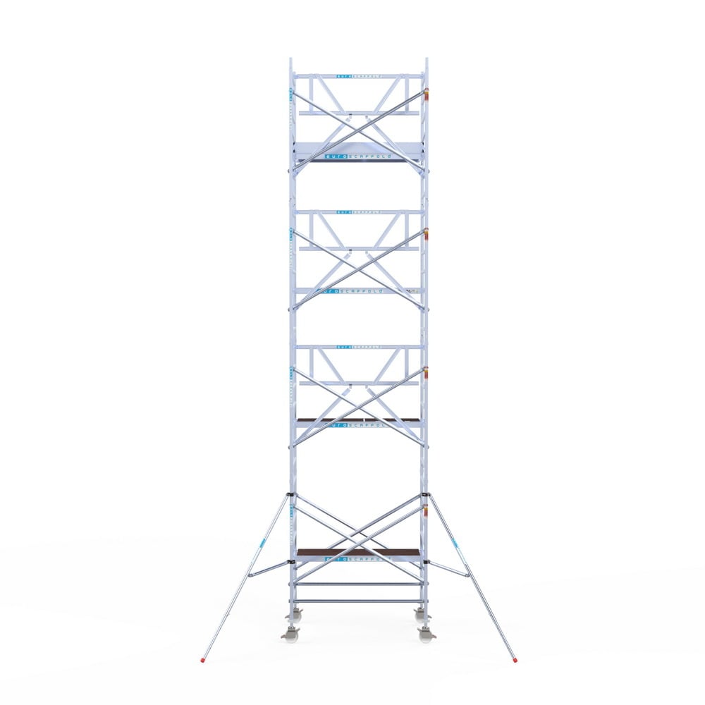 Rolsteiger Professional 135x190 9,2m werkhoogte carbon vloer tegen de gevel