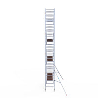 Rolsteiger Original  90x305 9,2m werkhoogte carbon vloer tegen de gevel