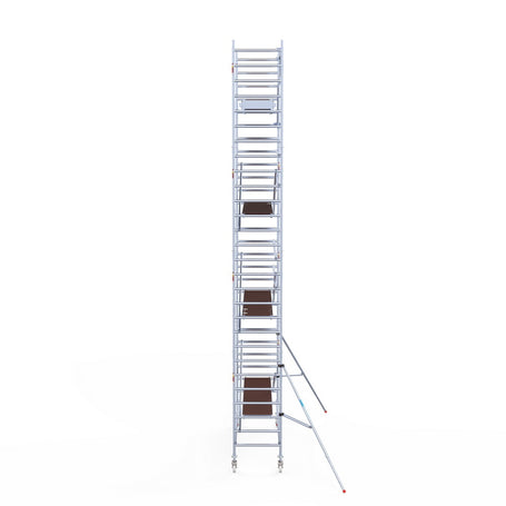 Rolsteiger Original  90x305 9,2m werkhoogte carbon vloer tegen de gevel