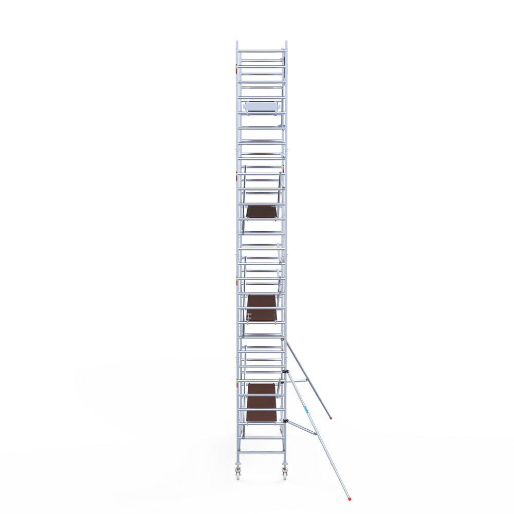 Rolsteiger Original  90x305 9,2m werkhoogte carbon vloer tegen de gevel