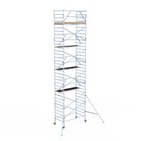 Rolsteiger Alumexx Extra 135x250 11,2m werkhoogte tegen de gevel