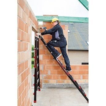 Multifunctionele ladder Big One 4x6 ZWART
