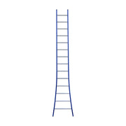 Eurostairs Ladder enkel uitgebogen 1x14 sporten BLAUW