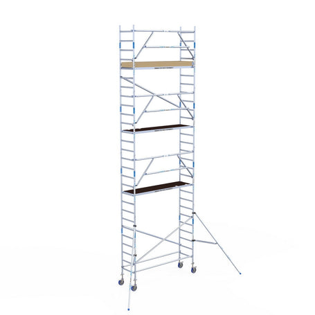 Rolsteiger Alumexx Extra 75x250 9,2m werkhoogte tegen de gevel
